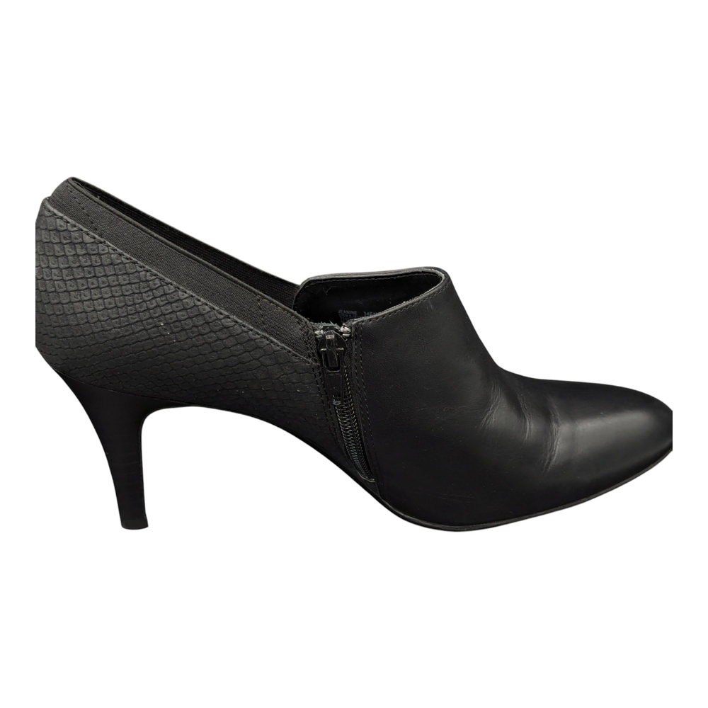 Calvin Klein Jeanine Pump Heels 3.25" Black Side Zipper Size 9.5 - Picture 11 of 13